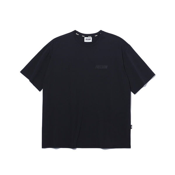 Essential Overfit T-shirt|黑字黑色