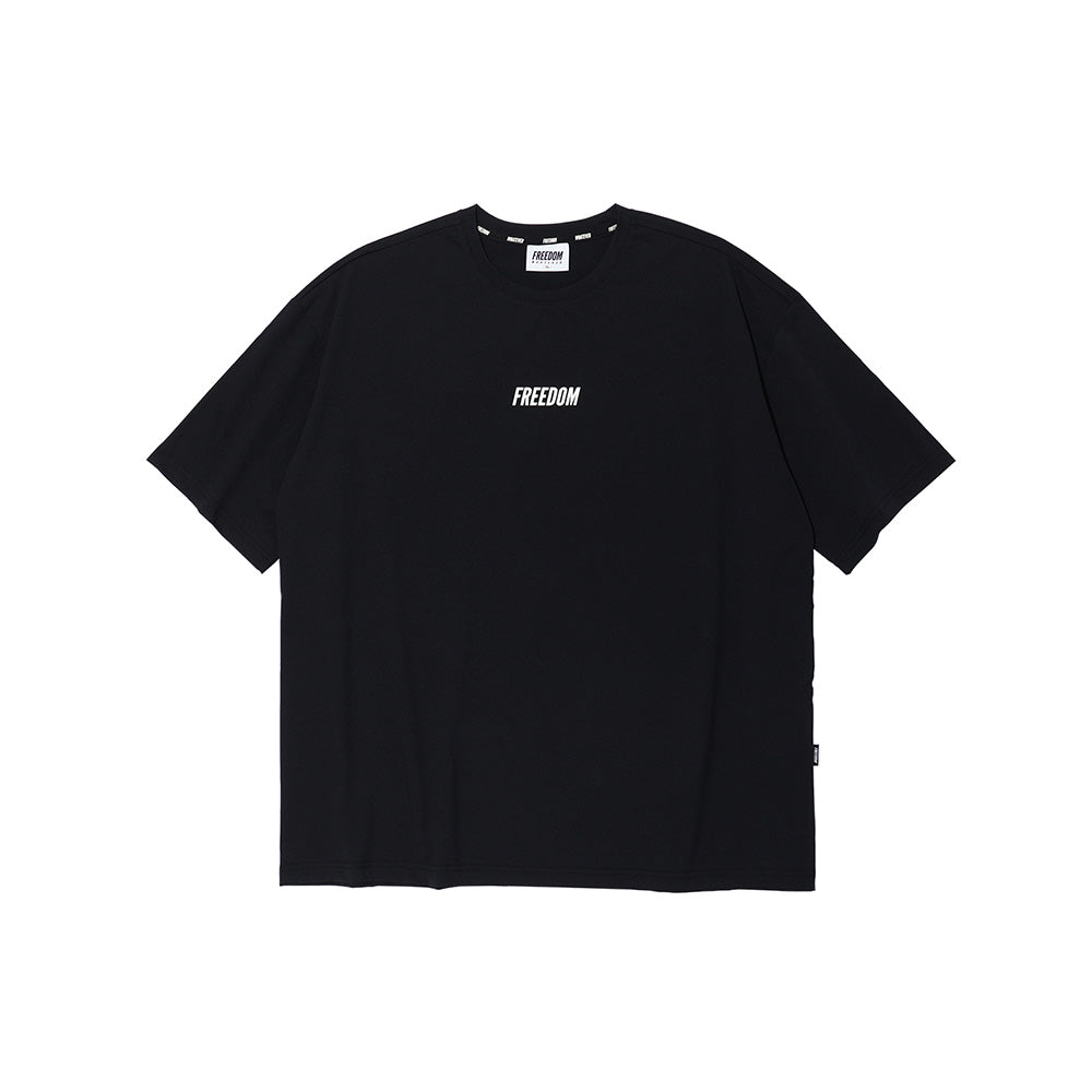Essential Overfit 運動 T-shirt 黑色 健身訓練服 | Freedom Taiwan 運動服