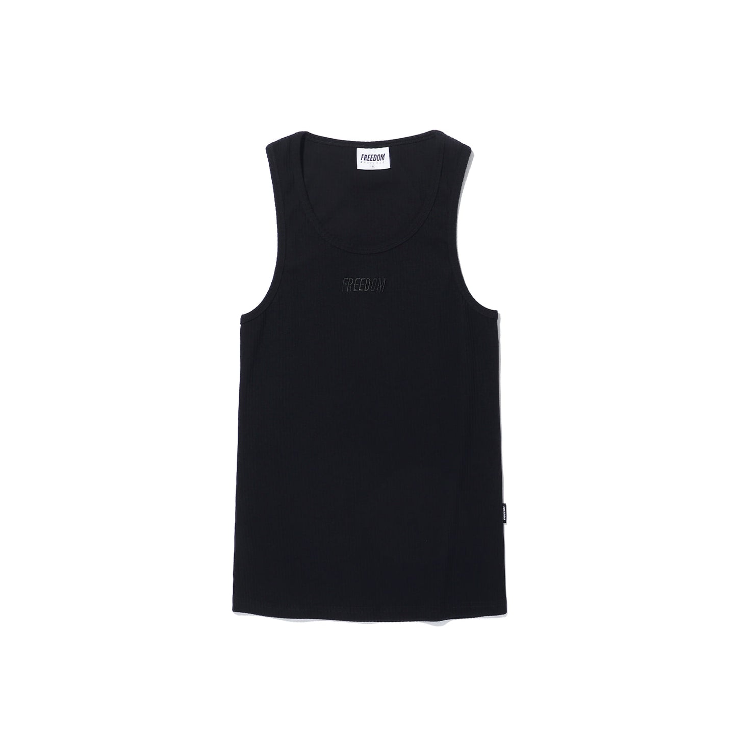 Freedom Logo 羅紋緊身背心 黑色 運動背心 | Freedom Taiwan 運動服