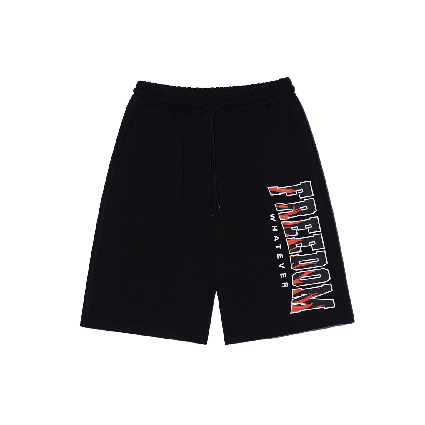 Freedom 焰火 Logo 短褲 黑色 運動短褲 | Freedom Taiwan 運動服