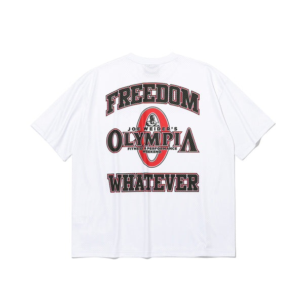 Olympia Small Logo 網眼短袖上衣|白色