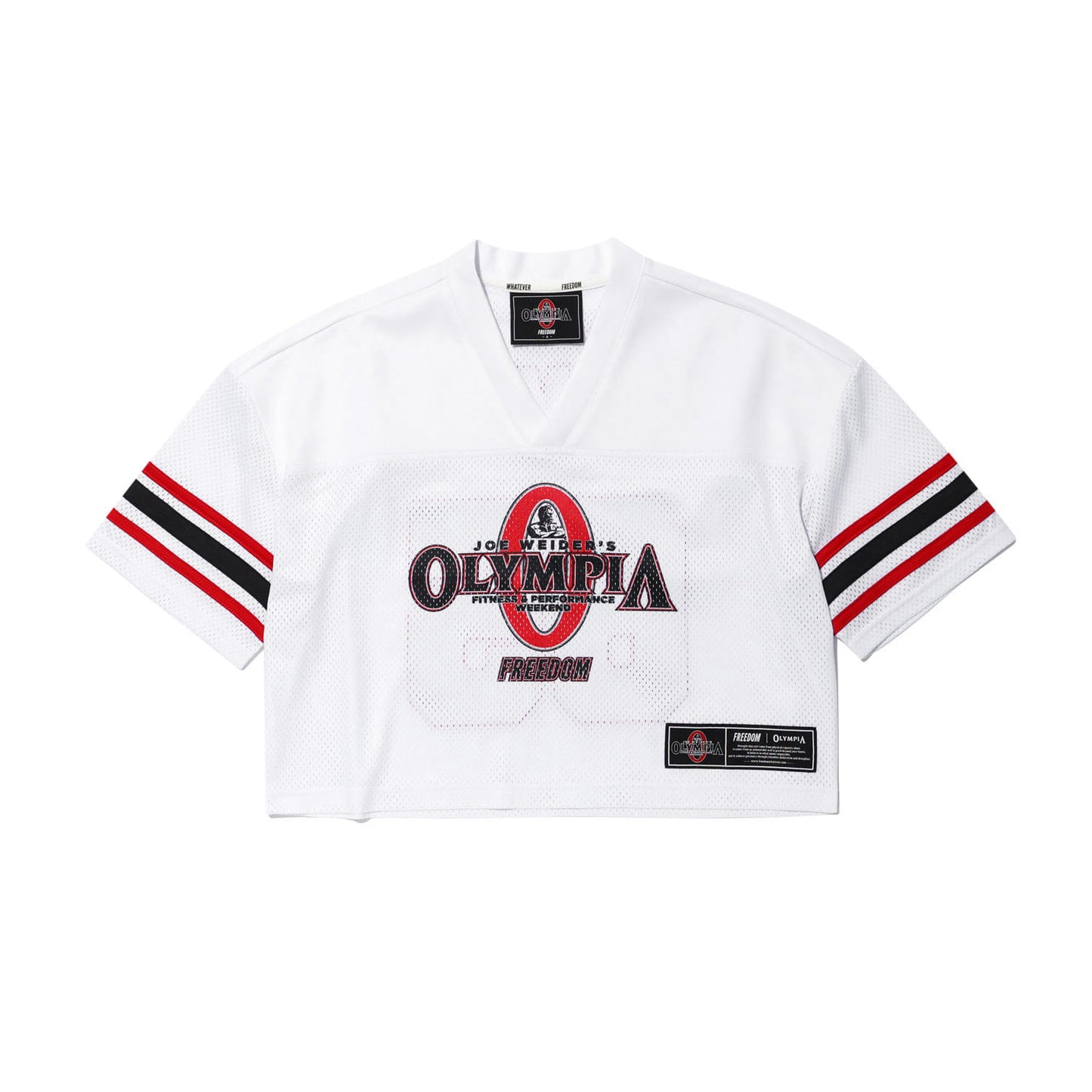 Olympia Rugby 短板橄欖球上衣 白色 健身訓練服 | Freedom Taiwan 運動服