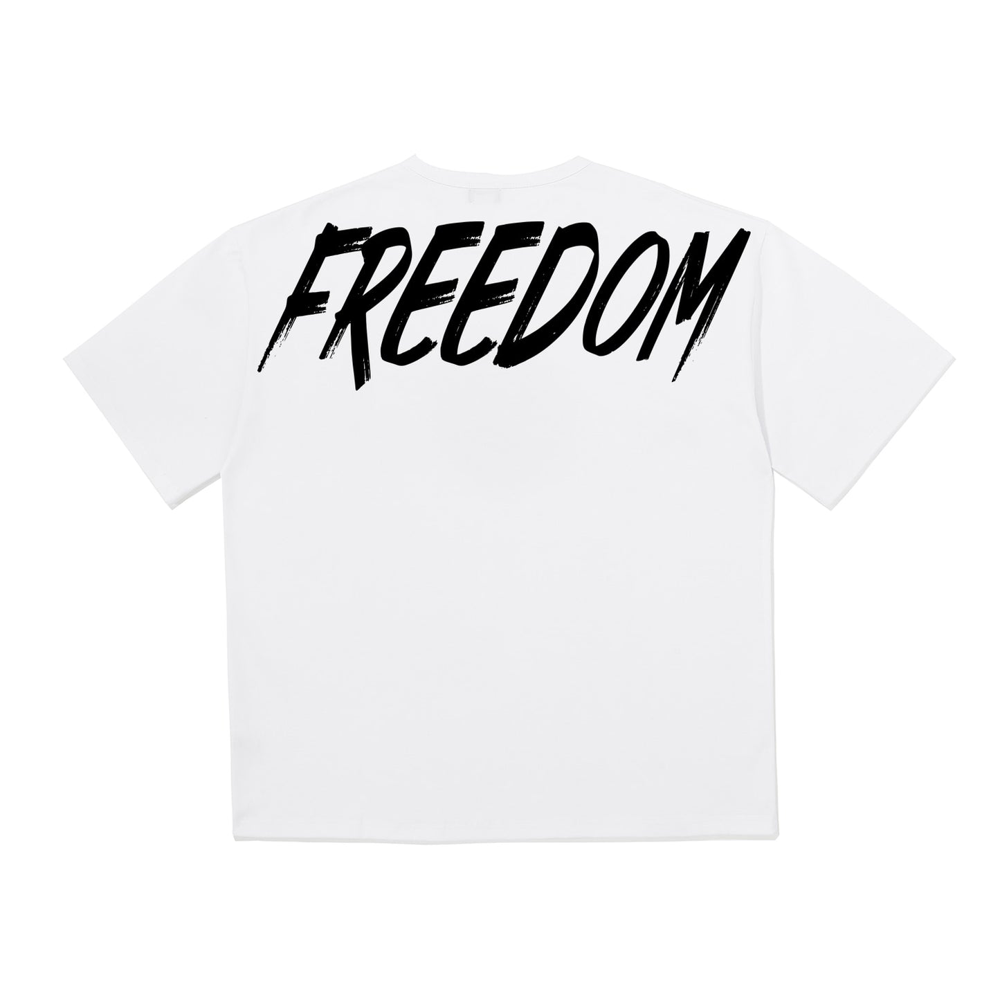 Freedom 背部 Logo 上衣 白色 健身訓練服 | Freedom Taiwan 運動服