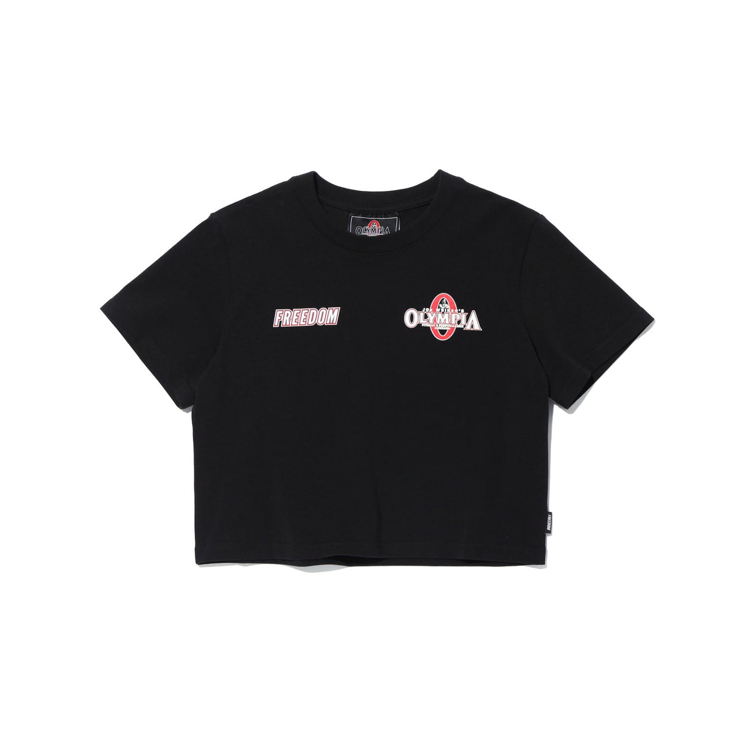 Olympia Small Logo 短板上衣 黑色 健身訓練服 | Freedom Taiwan 運動服