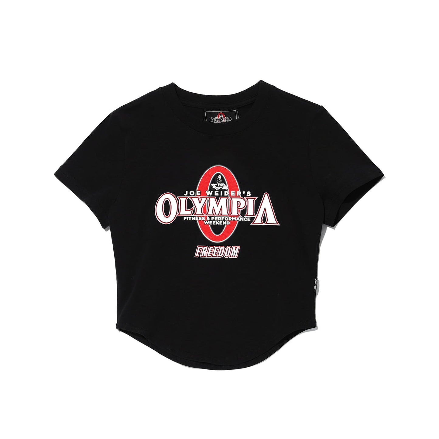 Olympia Big Logo 短板圓弧上衣|黑色