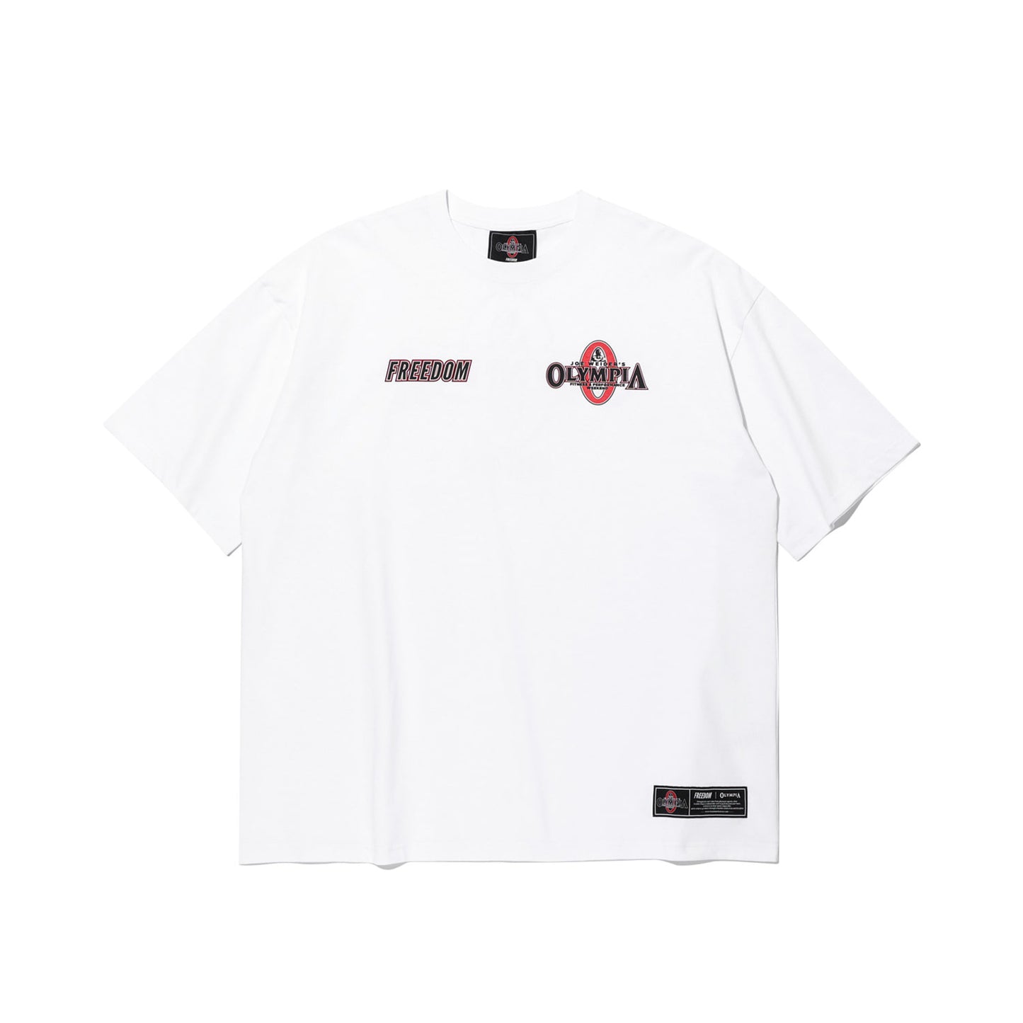 Olympia Small Logo 短袖上衣 白色 健身訓練服 | Freedom Taiwan 運動服