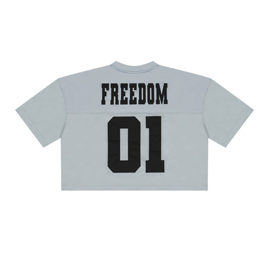 Freedom Mesh Rugby 橄欖球運短版上衣｜灰色