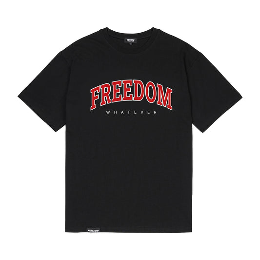 Freedom  ARCH LOGO 半寬T-Shirt｜黑紅撞色