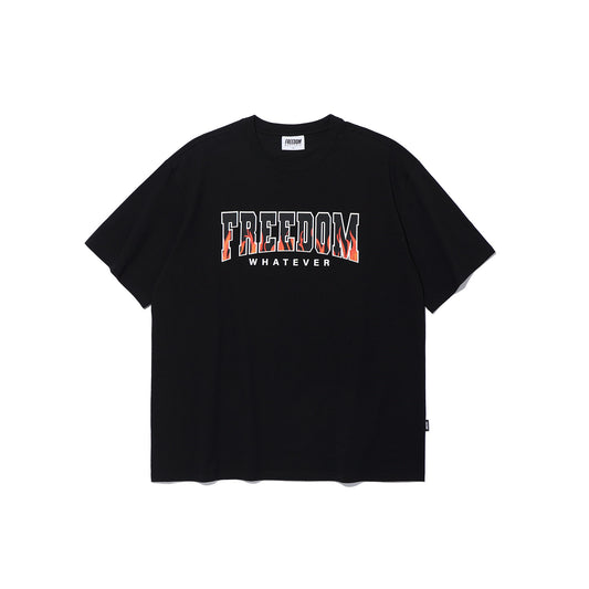 Freedom 焰火 Logo T-Shirt｜黑色