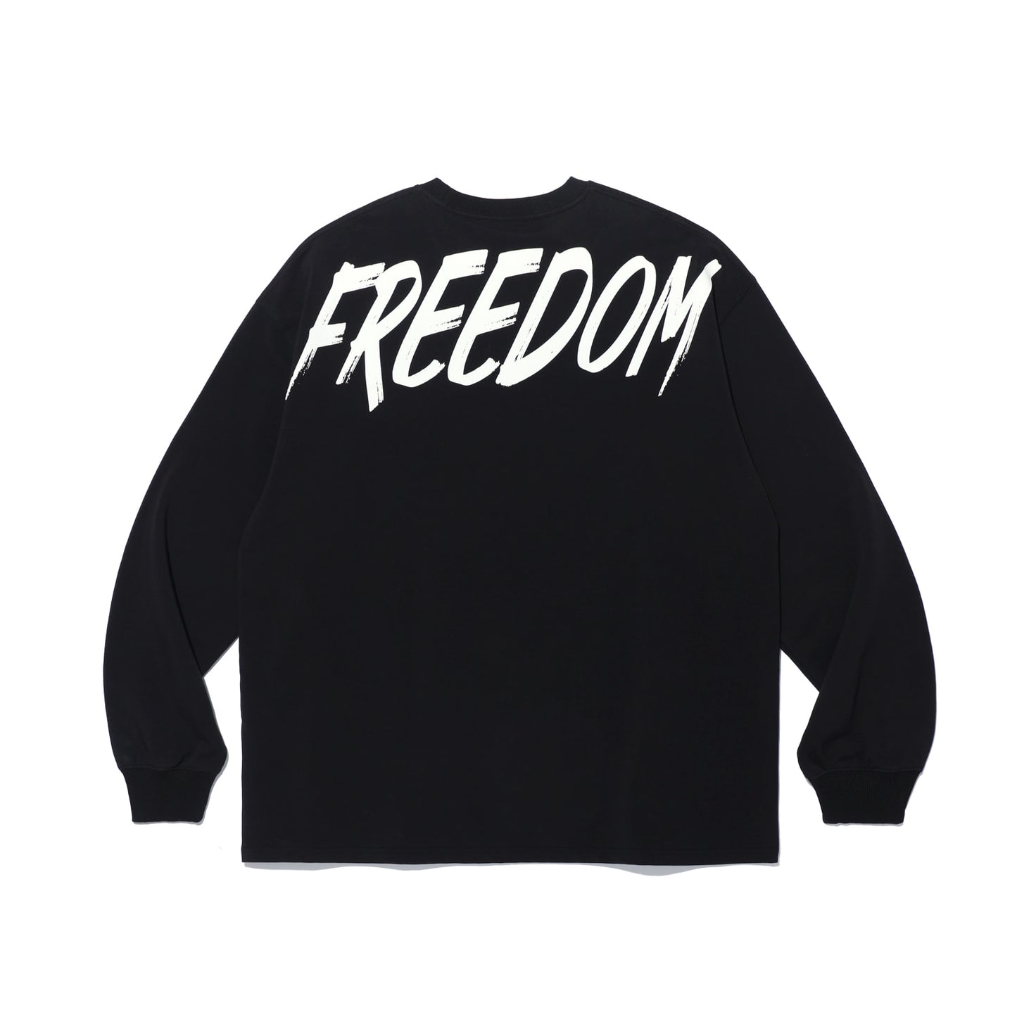 Freedom 背部 Logo 長袖上衣｜黑色