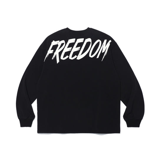 Freedom 背部 Logo 長袖上衣｜黑色