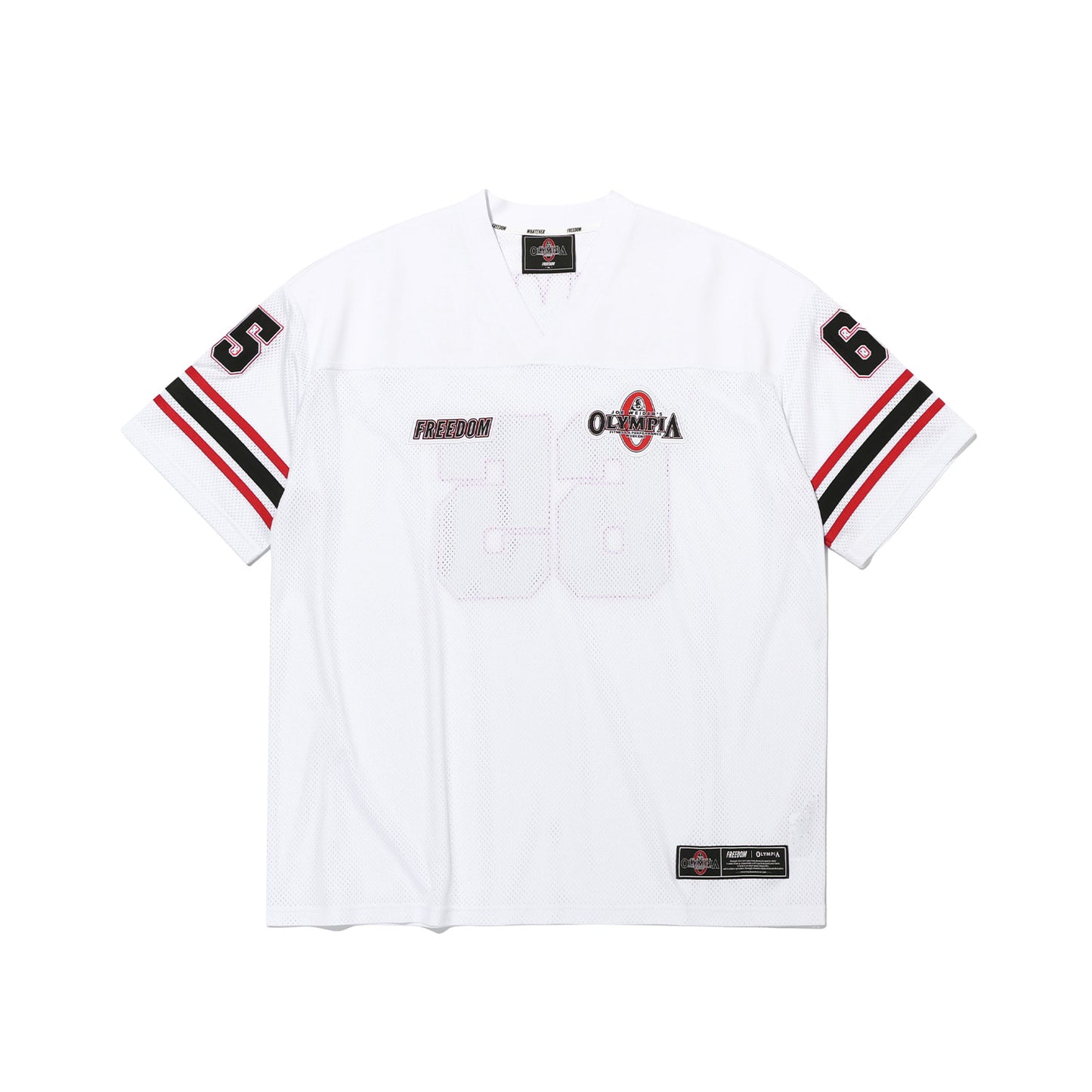 Olympia Small Logo Rugby 橄欖球上衣 白色 健身訓練服 | Freedom Taiwan 運動服