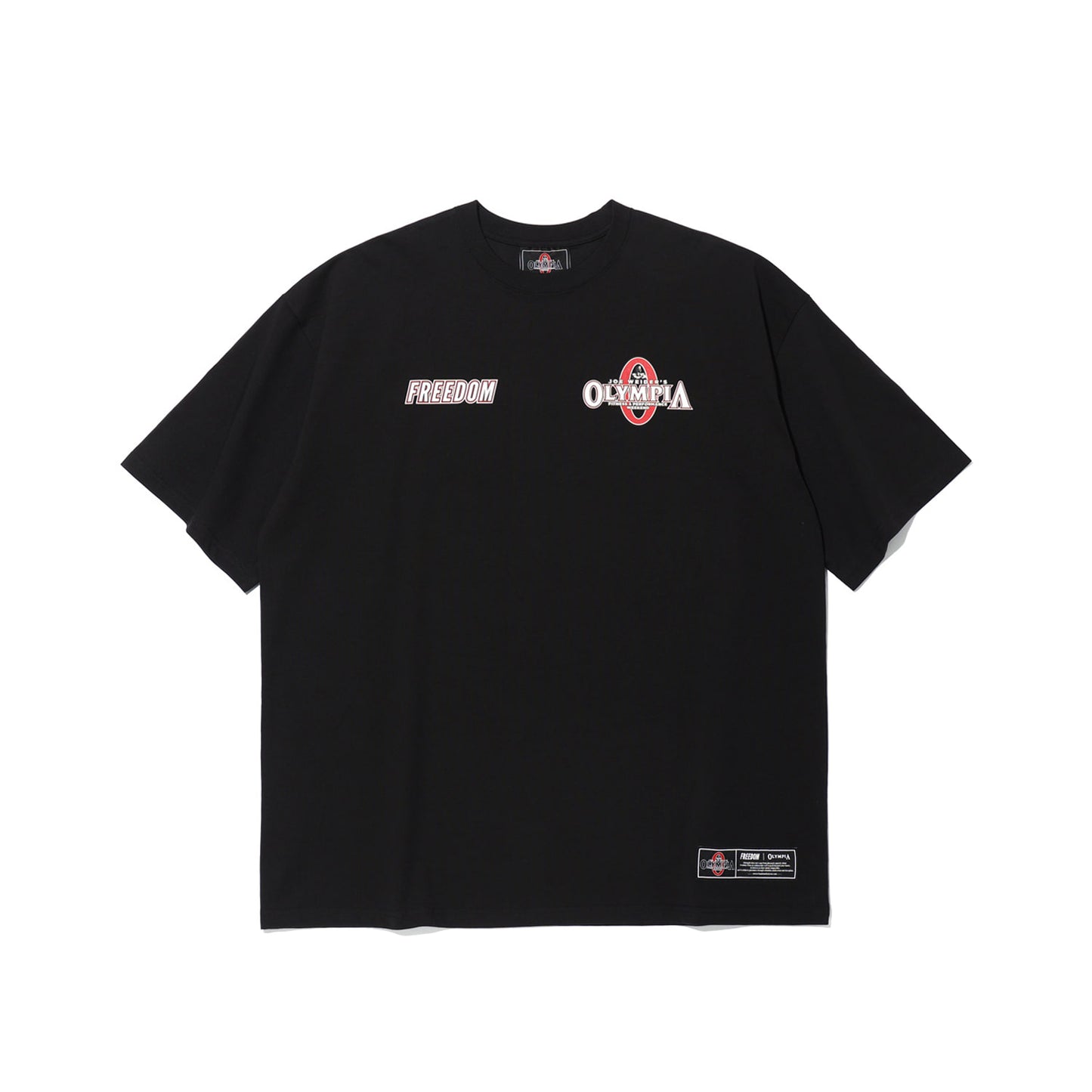 Olympia Small Logo 短袖上衣 黑色 健身訓練服 | Freedom Taiwan 運動服