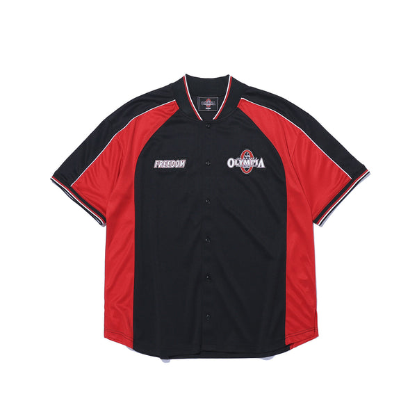 Olympia Panel 棒球開襟外套｜黑色