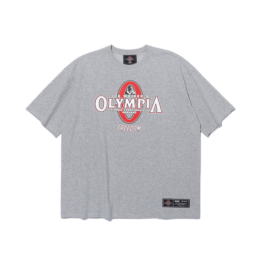 Olympia Big Logo 短袖上衣｜灰色