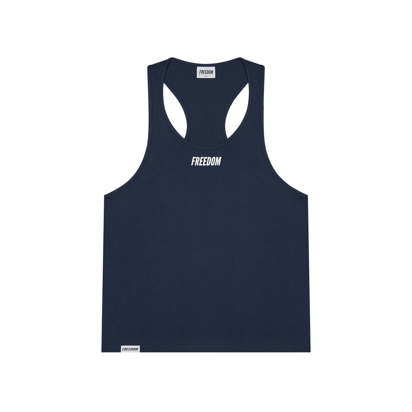 Freedom 經典 Logo 無袖上衣 海軍藍 健身訓練服 | Freedom Taiwan 運動服