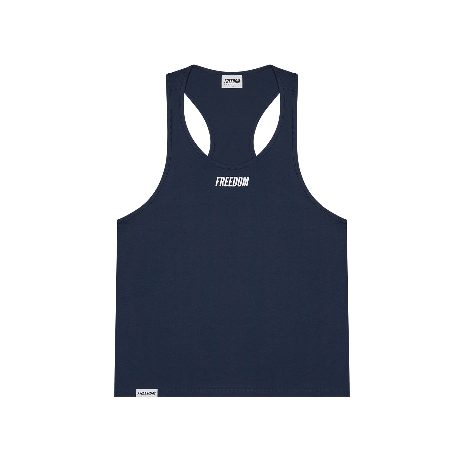 Freedom 經典 Logo 無袖上衣 海軍藍 健身訓練服 | Freedom Taiwan 運動服
