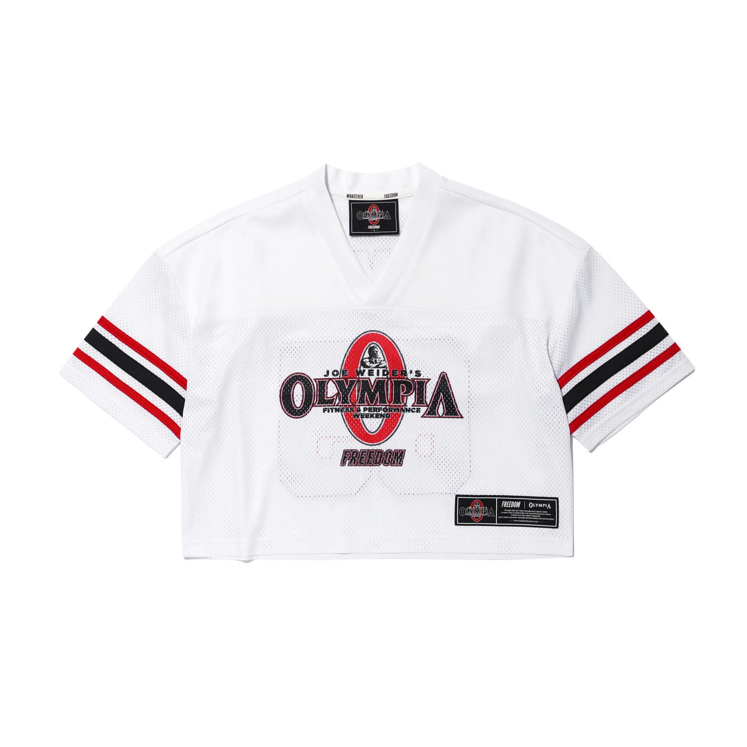 Olympia Rugby 短板橄欖球上衣 白色 健身訓練服 | Freedom Taiwan 運動服