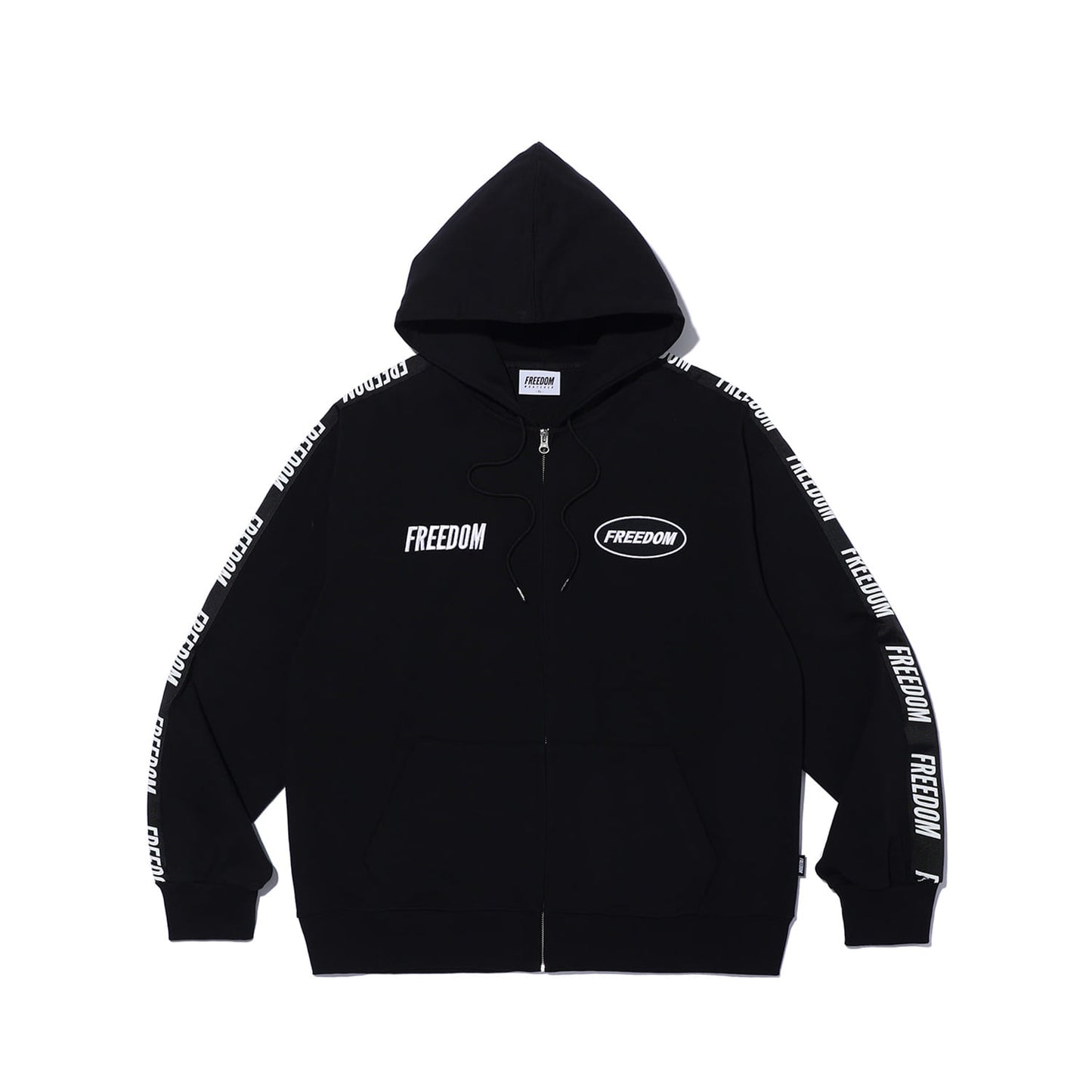 Freedom Tape Logo 連帽外套 黑色 運動外套 | Freedom Taiwan 運動服