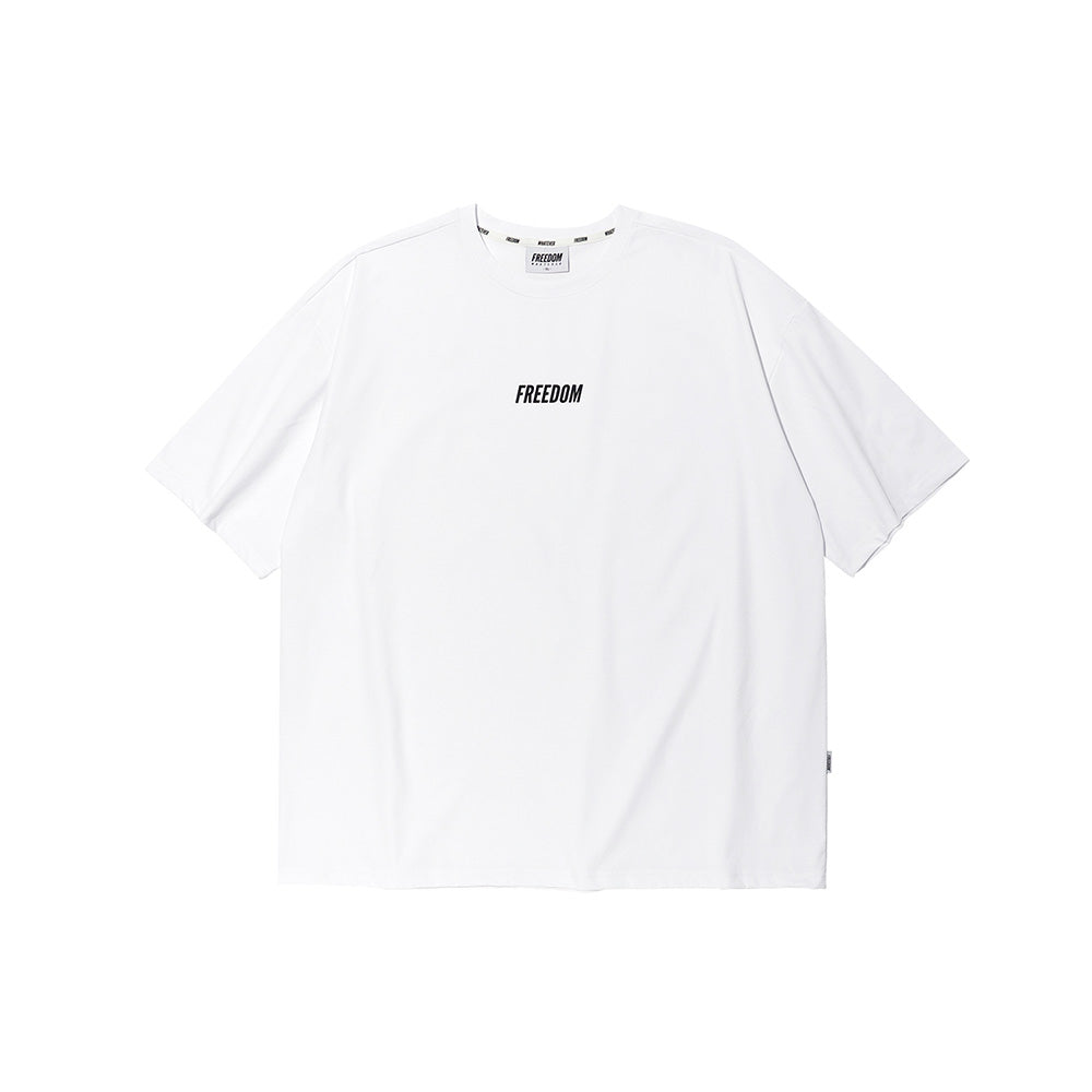 Essential Overfit 運動 T-shirt｜白色