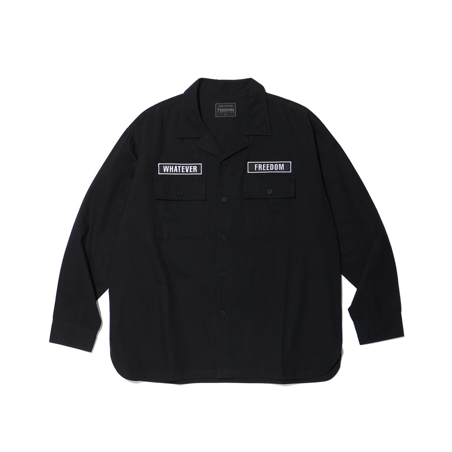 ITO工裝長袖襯衫｜黑色