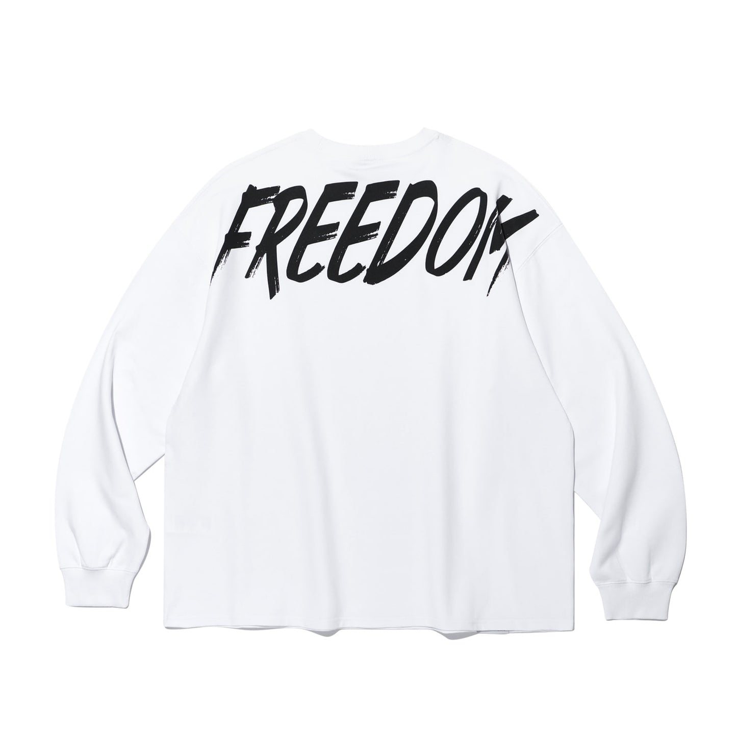 Freedom 背部 Logo 長袖上衣｜白色