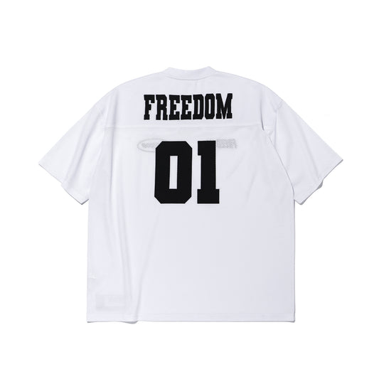 Freedom Mesh Rugby 橄欖球上衣 白黑 健身訓練服 | Freedom Taiwan 運動服