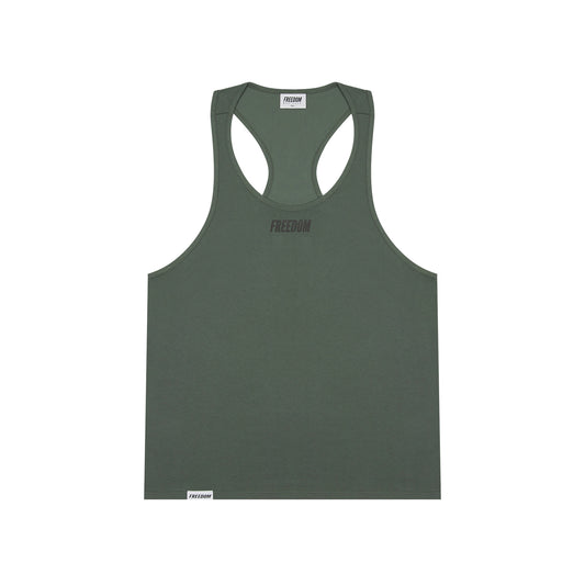 經典 Logo 無袖上衣｜軍綠色