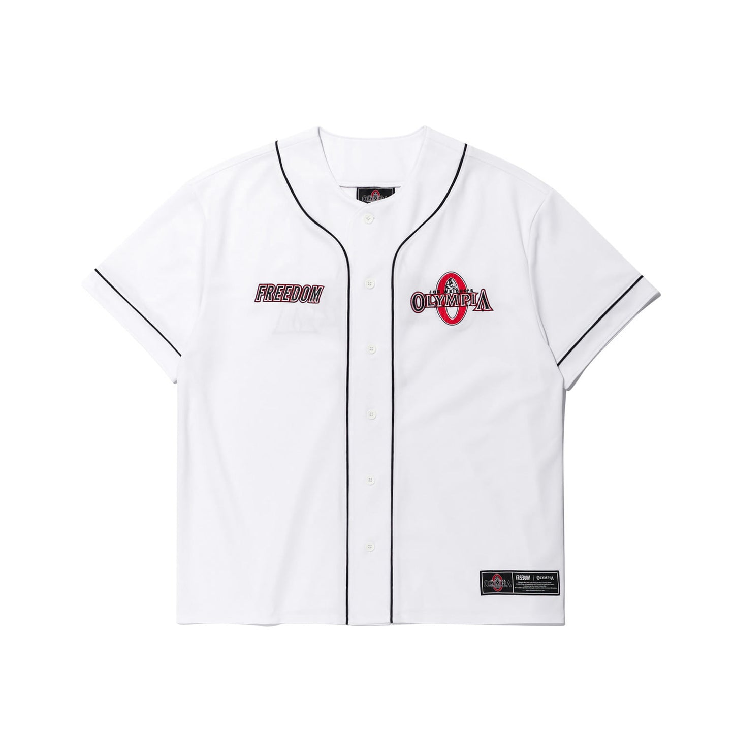 Olympia 棒球上衣 白色 健身訓練服 | Freedom Taiwan 運動服