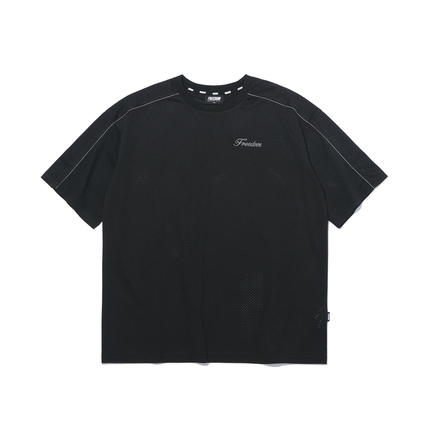 Freedom 流線網眼上衣 黑色 健身訓練服 | Freedom Taiwan 運動服