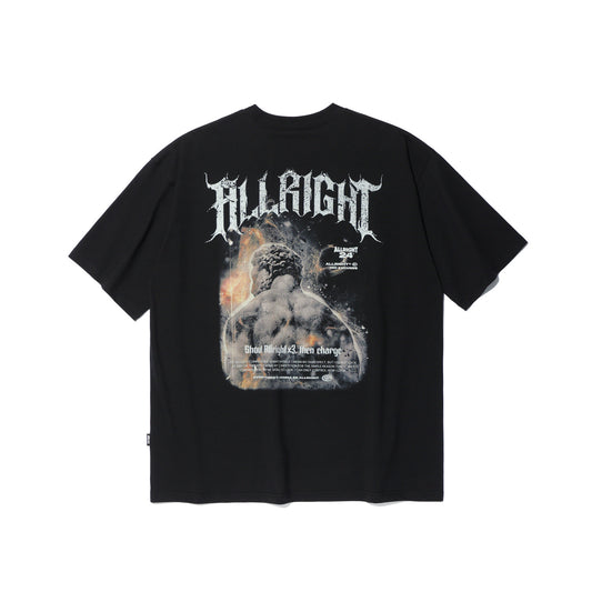 ALLRIGHT X3 Oversized 短袖上衣｜黑色