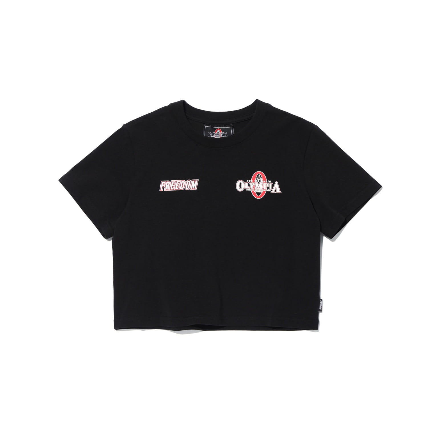 Olympia Small Logo 短板上衣 黑色 健身訓練服 | Freedom Taiwan 運動服