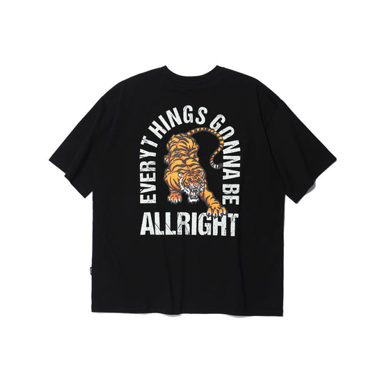 ALLRIGHT 24 Tiger 短袖上衣｜黑色
