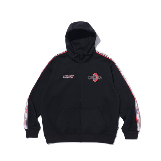 Olympia Allright Tape Logo 連帽外套｜黑色