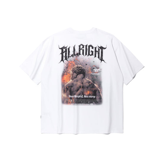 ALLRIGHT X3 Oversized 短袖上衣｜白色