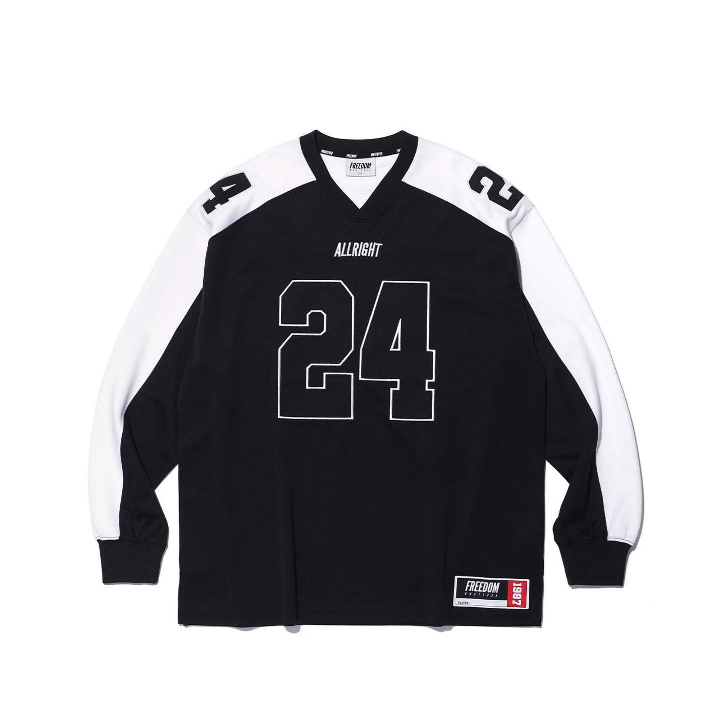 Allright Rugby 橄欖球長袖上衣 黑色 健身訓練服 | Freedom Taiwan 運動服