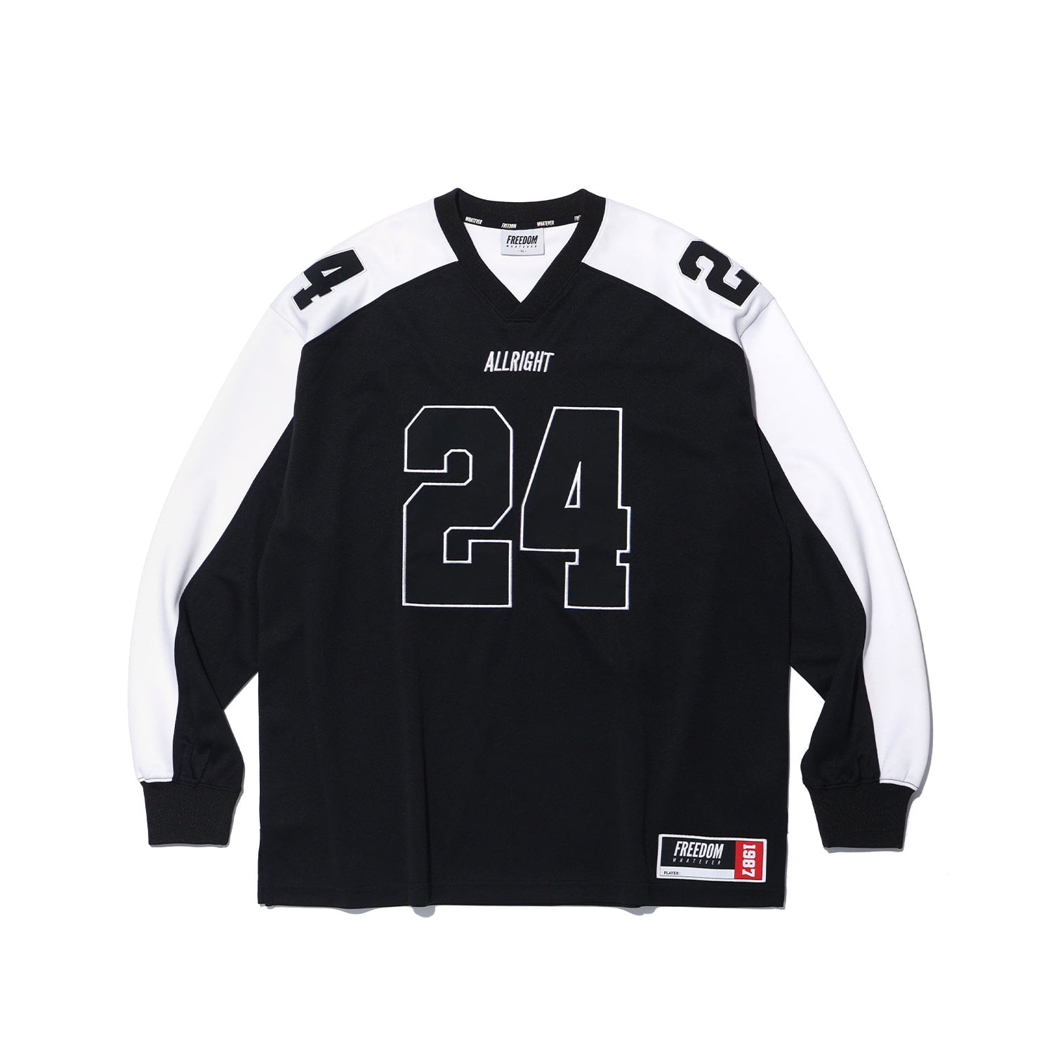 Allright Rugby 橄欖球長袖上衣 黑色 健身訓練服 | Freedom Taiwan 運動服